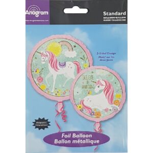 ΜΠΑΛΟΝΙ UNICORN FOIL ΡΟΖ 45ΕΚ- 1ΤΕΜ - Image 2