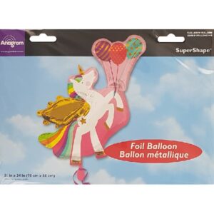 Foil Μπαλόνι Unicorn 78cm x 86cm - Image 2