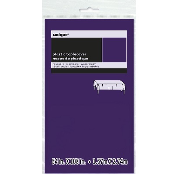 194578-2 ΤΡΑΠΕΖΟΜΑΝΤΗΛΟ ΠΛΑΣΤΙΚΟ ΜΩΒ ΣΚΟΥΡΟ 1,37m*2,74m - Image 1