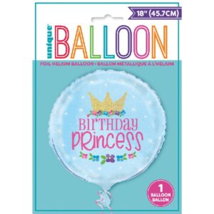 ΜΠΑΛΟΝΙ "BIRTHDAY PRINCESS" ΣΙΕΛ FOIL 1ΤΕΜ. 45.7ΕΚ - Image 2