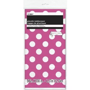 ΤΡΑΠΕΖΟΜΑΝΤΗΛΟ ΠΛΑΣΤΙΚΟ ΠΟΥΑ ΦΟΥΞΙΑ -ΛΕΥΚΟ 1,37m*2,74m