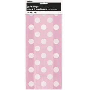 ΣΑΚΟΥΛΕΣ ΚΕΡΑΣΜΑΤΩΝ/ΔΩΡΟΥ ΠΛΑΣΤΙΚΕΣ ΠΟΥΑ ΡΟΖ 20τμχ