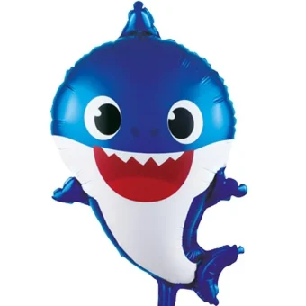 ΜΠΑΛΟΝΙ "BABY SHARK", ΦΟΥΞΙΑ FOIL, 63ΕΚ - Image 3