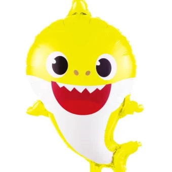 ΜΠΑΛΟΝΙ "BABY SHARK", ΦΟΥΞΙΑ FOIL, 63ΕΚ - Image 2