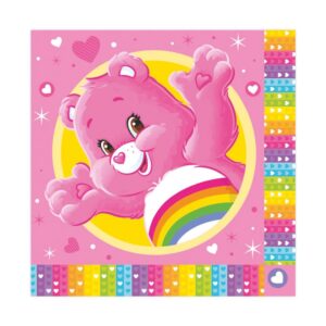 ΧΑΡΤΟΠΕΤΣΕΤΕΣ CARE BEARS ΦΟΥΞΙΑ  33*33ΕΚ 2ΦΥΛΛΕΣ - 16ΤΕΜ