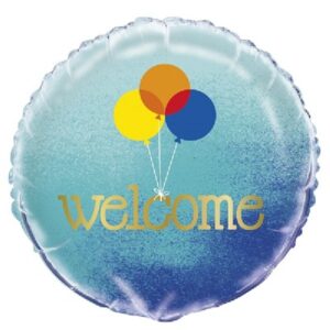 ΜΠΑΛΟΝΙ "WELCOME" ΜΠΛΕ ΟΜΠΡΕ FOIL 1ΤΕΜ. 45.7ΕΚ