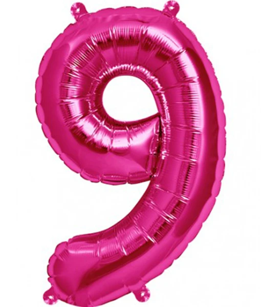 balon-foliowy-cyferka-9-roz_600x_crop_center ΜΠΑΛΟΝΙ, ΦΟΥΞΙΑ Ν.9 FOIL, 100ΕΚ - Image 1