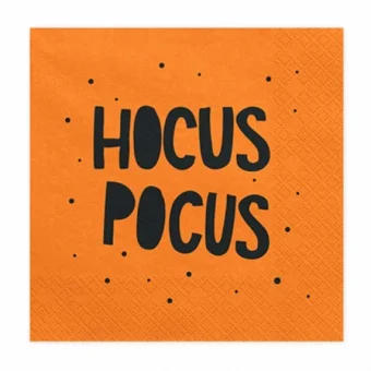 ΧΑΡΤΟΠΕΤΣΕΤΕΣ "HOPUS COPUS" ΔΙΧΡΩΜΗ ΠΟΡΤΟΚΑΛΙ-ΜΑΥΡΟ 33*33ΕΚ 2ΦΥΛΛΕΣ - 20ΤΕΜ