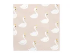 ΧΑΡΤΟΠΕΤΣΕΤΕΣ ''LOVELY SWAN'' ΜΠΕΖ-GOLD FOIL 33*33εκ 2ΦΥΛΛΕΣ - 20ΤΕΜ