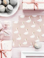 ΧΑΡΤΟΠΕΤΣΕΤΕΣ ''LOVELY SWAN'' ΜΠΕΖ-GOLD FOIL 33*33εκ 2ΦΥΛΛΕΣ - 20ΤΕΜ - Image 2