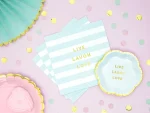 ΧΑΡΤΟΠΕΤΣΕΤΕΣ ''LIVE-LAUGH-LOVE'' ΣΙΕΛ-ΛΕΥΚΟ-GOLD FOIL 33*33εκ 2ΦΥΛΛΕΣ - 20ΤΕΜ - Image 2