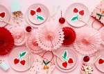 ΧΑΡΤΟΠΕΤΣΕΤΕΣ ''CHERRIES'' RED-GOLD FOIL 16*13,5εκ 2ΦΥΛΛΕΣ - 20ΤΕΜ - Image 2