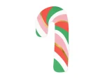 ΧΑΡΤΟΠΕΤΣΕΤΕΣ ''CANDY CANE'' MIX COLOURS-GOLD FOIL 8εκ*15,5εκ 2ΦΥΛΛΕΣ - 20ΤΕΜ