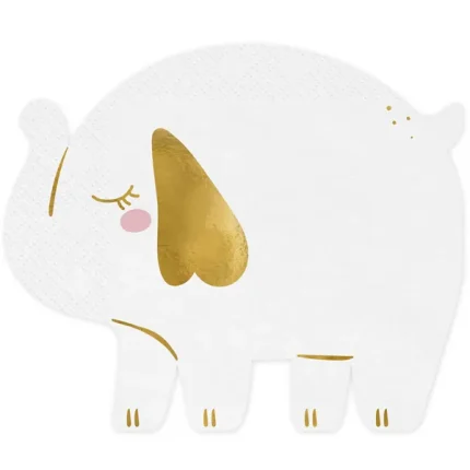 ΧΑΡΤΟΠΕΤΣΕΤΕΣ ''ELEPHANT'' ΛΕΥΚΟ-ΧΡΥΣΟ FOIL 16*13,5ΕΚ 2ΦΥΛΛΕΣ - 12ΤΕΜ