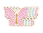 ΧΑΡΤΟΠΕΤΣΕΤΕΣ ''BUTTERFLY'' MIX COLOURS-GOLD FOIL 16*12εκ 2ΦΥΛΛΕΣ - 12ΤΕΜ