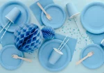 ΧΑΡΤΙΝΑ ΠΙΑΤΑ ΓΛΥΚΟΥ BABY BLUE 18εκ-6ΤΕΜ - Image 2