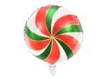 ΜΠΑΛΟΝΙ FOIL "CANDY'' ΠΡΑΣΙΝΟ-ΚΟΚΚΙΝΟ-ΛΕΥΚΟ-ΧΡΥΣΟ 35εκ