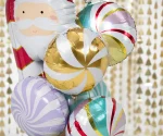 ΜΠΑΛΟΝΙ FOIL "CANDY'' ΑΣΠΡΟ-ΧΡΥΣΟ 35εκ - Image 2