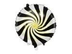 ΜΠΑΛΟΝΙ FOIL "CANDY'' ΜΑΥΡΟ-ΑΣΠΡΟ-ΧΡΥΣΟ 35εκ